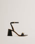 MILLIIY-Sandals-Mid Block Heel Sandal With Signature Coin- Ted Baker Romania